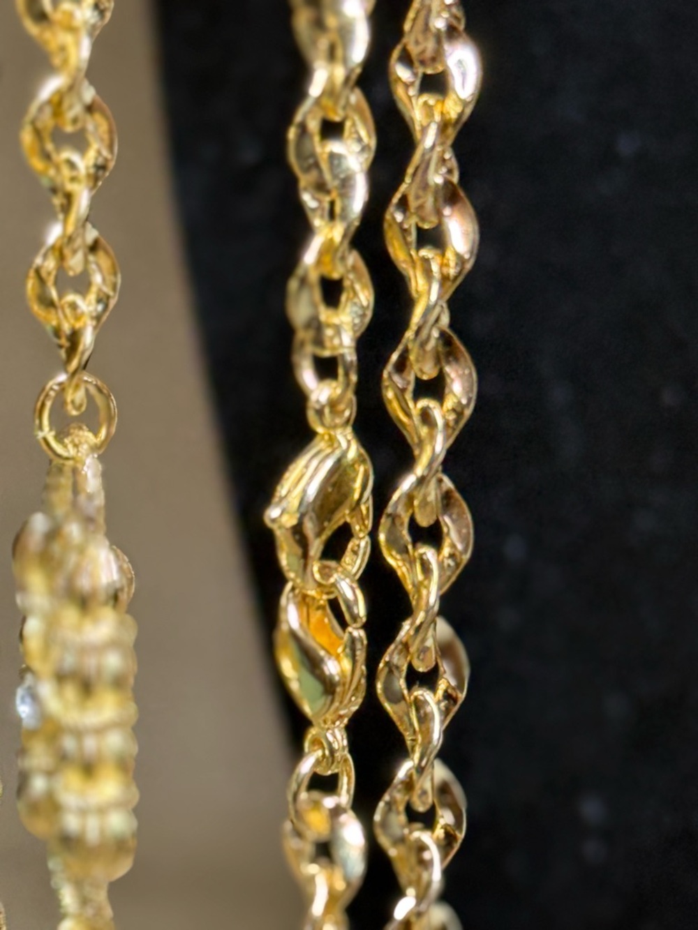 Camrose & Kross Gold-Tone Long 3pc Chain Necklace and Bracelet Set - Picture 13 of 15